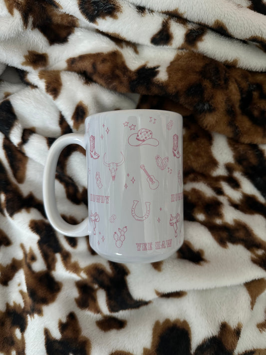 Pink Western Mug