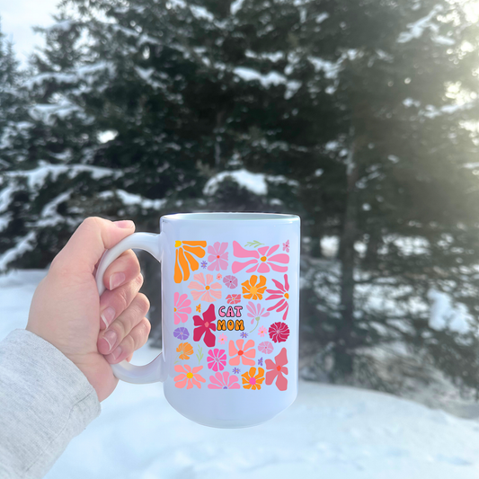 Pet Mom Floral Mug