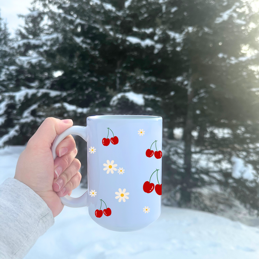 Cherry Daisy Mug